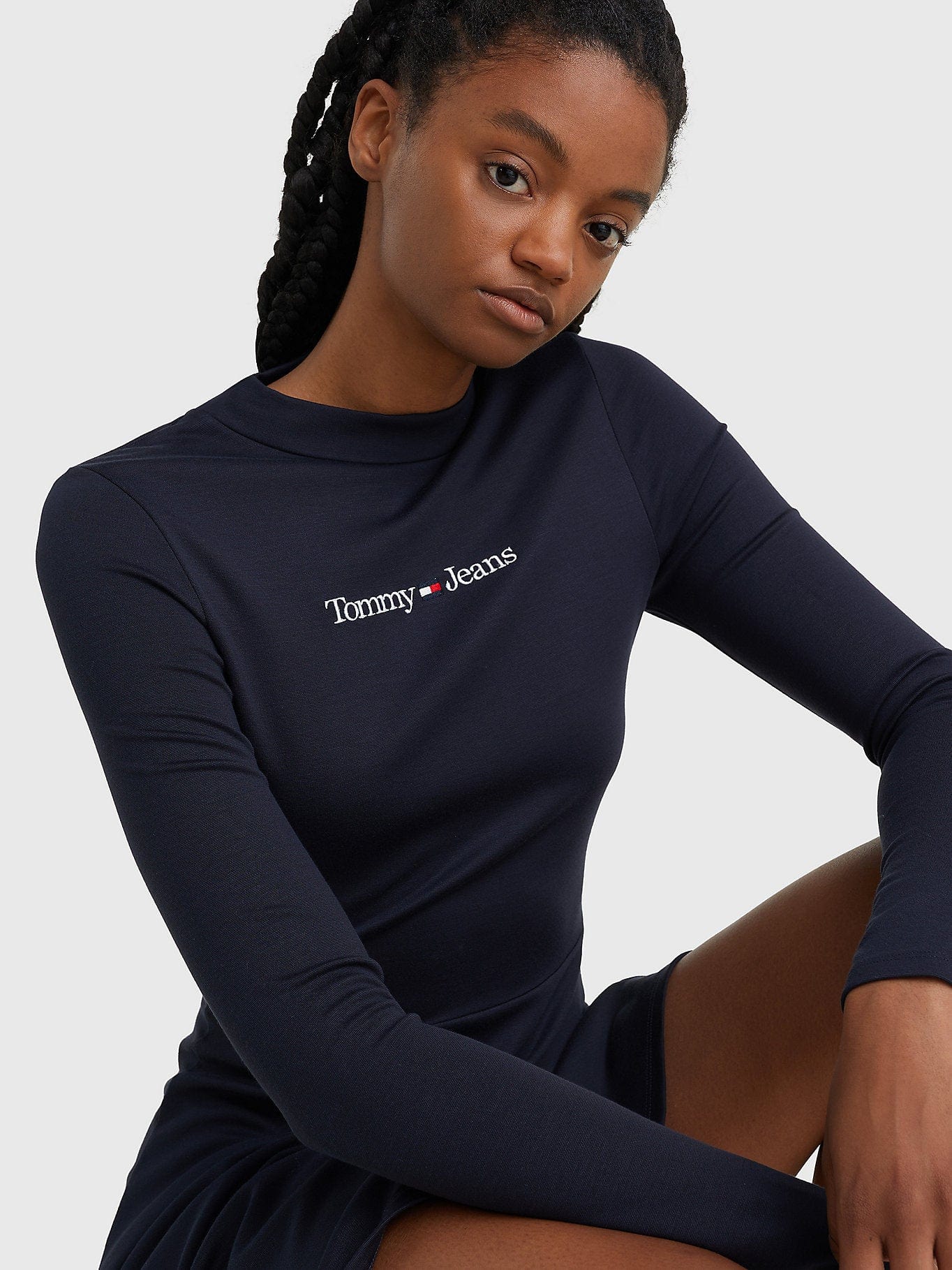 DRESS TJW FLARE Hilfiger Tommy Jeans-Land – SERIF LINEAR Shopping Online - FIT Jeans-Land Kleider