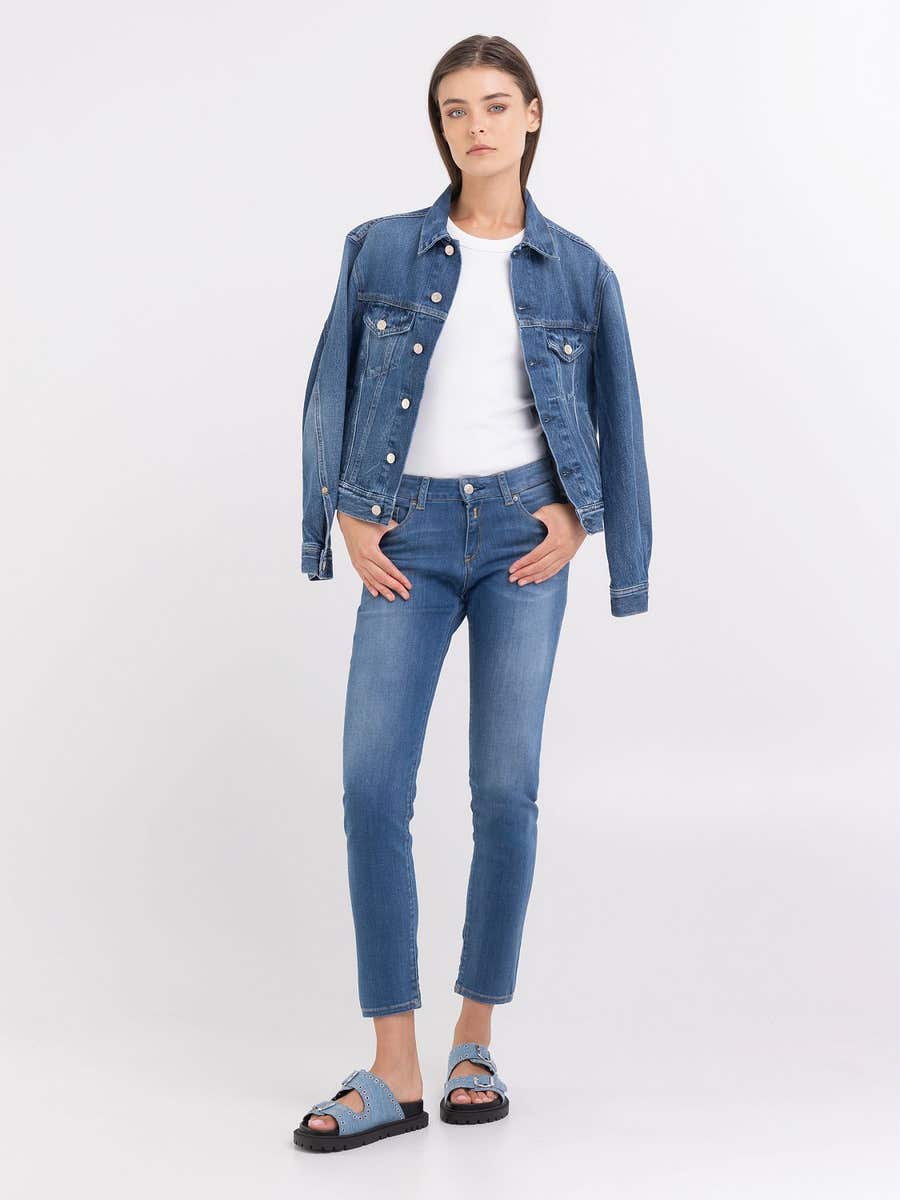 Replay Slim Fit Jeans Mit Normaler