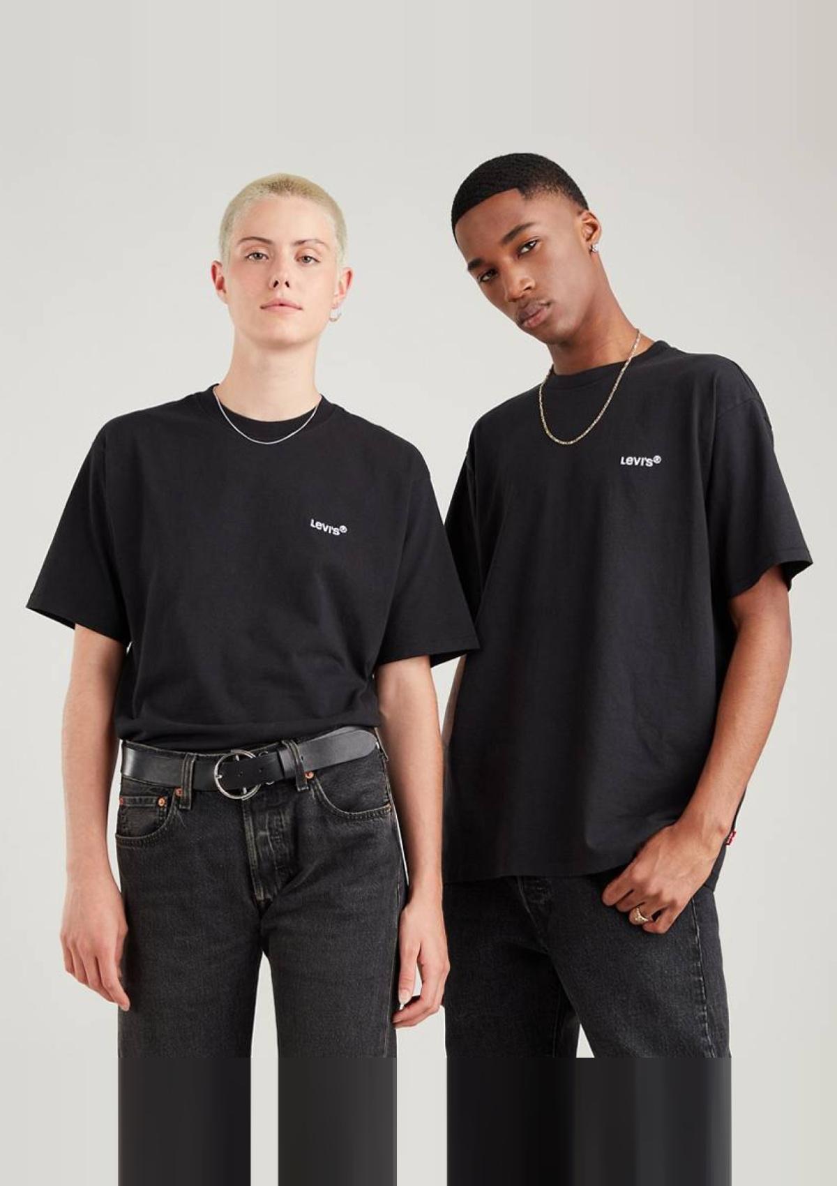 Levi Strauss Hemden A063700010 01 | RED TAB VINTAGE TEE MINERAL BL
