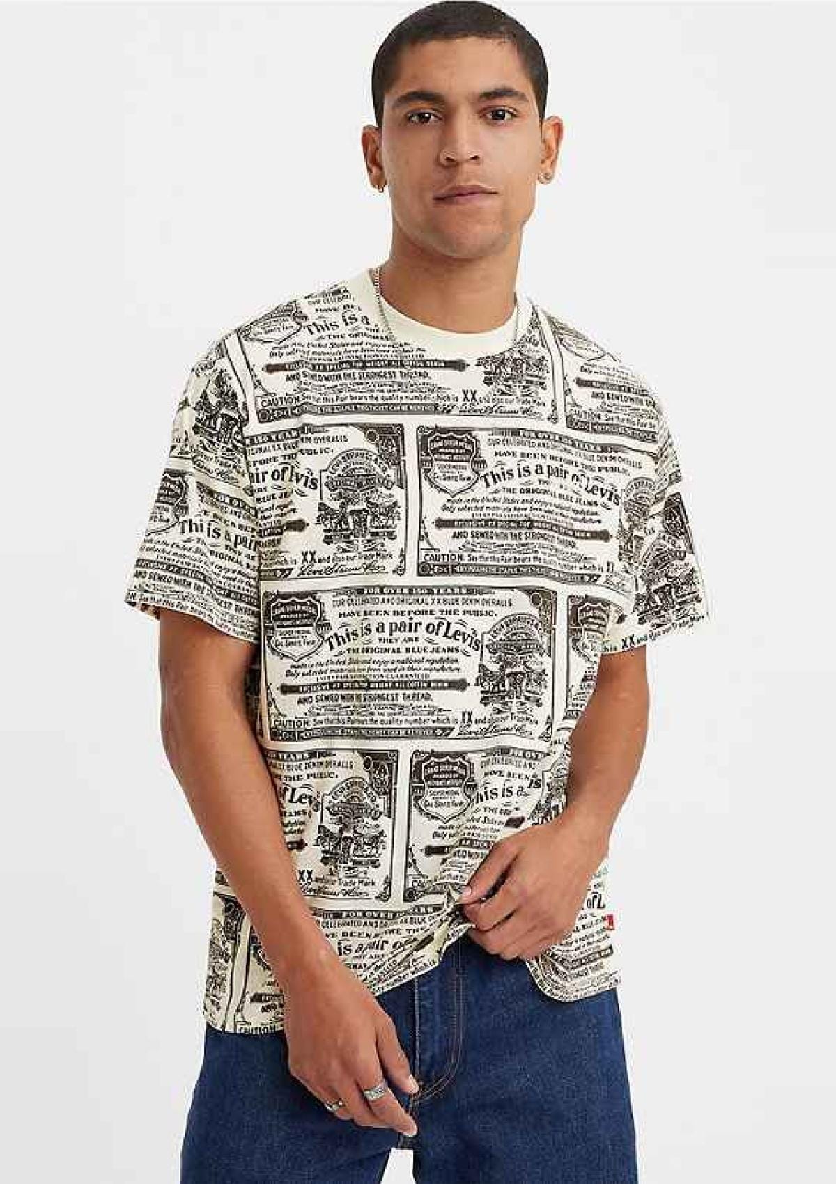 Levi Strauss T-Shirts A063700590 59 | RED TAB VINTAGE TEE 501 DAY PO