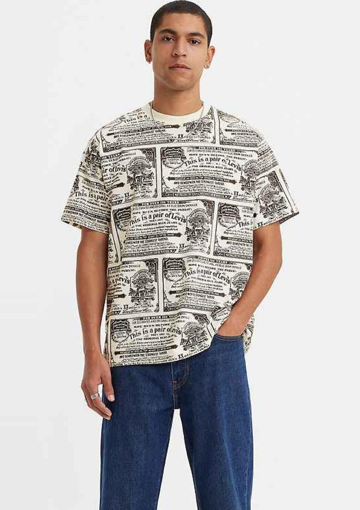 Levi Strauss T-Shirts A063700590 59 | RED TAB VINTAGE TEE 501 DAY PO