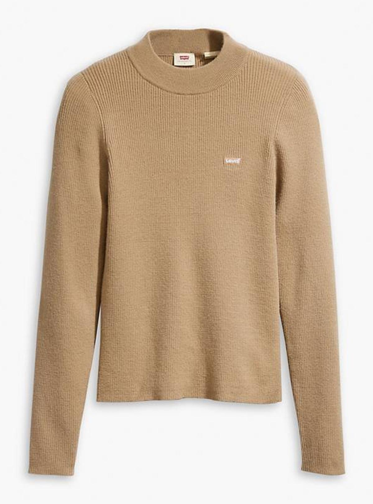 Levi Strauss Pullover A071900170 17 | CREW RIB SWEATER TRAVERTINE