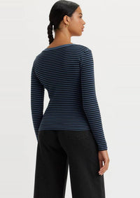 Thumbnail for Levi Strauss Longsleeves A489100070 07 | LS VNECK BABY TEE PIXIE STRIPE