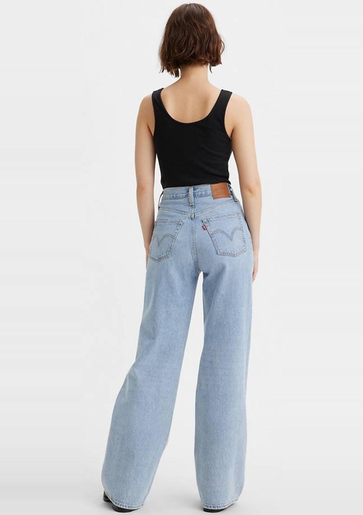 Levi Strauss Jeans A608100020 02 | RIBCAGE WIDE LEG H223 FAR AND