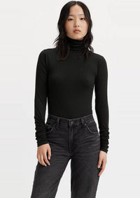 Thumbnail for Levi Strauss Longsleeves A688800000 00 | RUCHED TURTLENECK CAVIAR