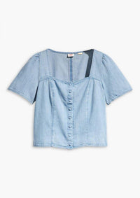 Thumbnail for Levi Strauss Blusen A733200040 04 | PASCALE SS BLOUSE OLD 517 BLUE
