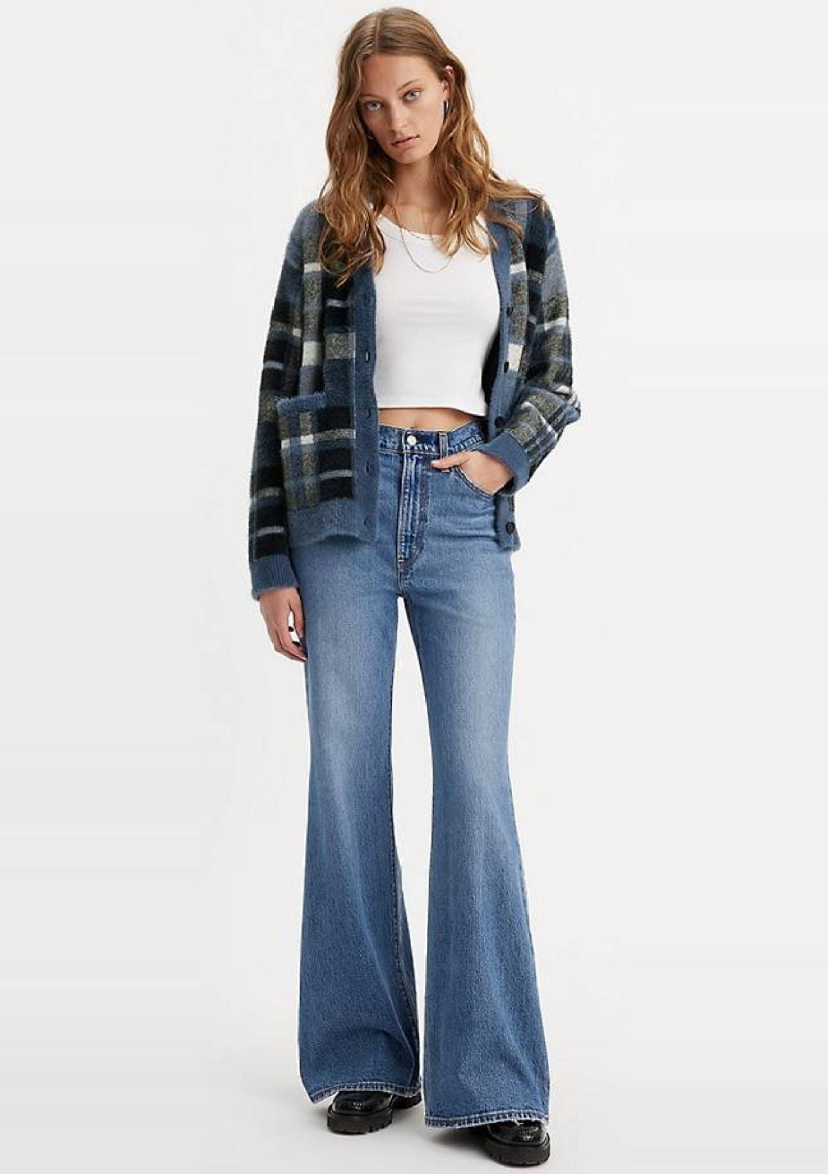 Levi Strauss Jeans A750300090 09 | RIBCAGE BELLS SONOMA WALKS