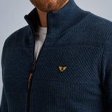 PME Legend Strickjacken PKC2309363 5281 | Zip jacket cotton knit