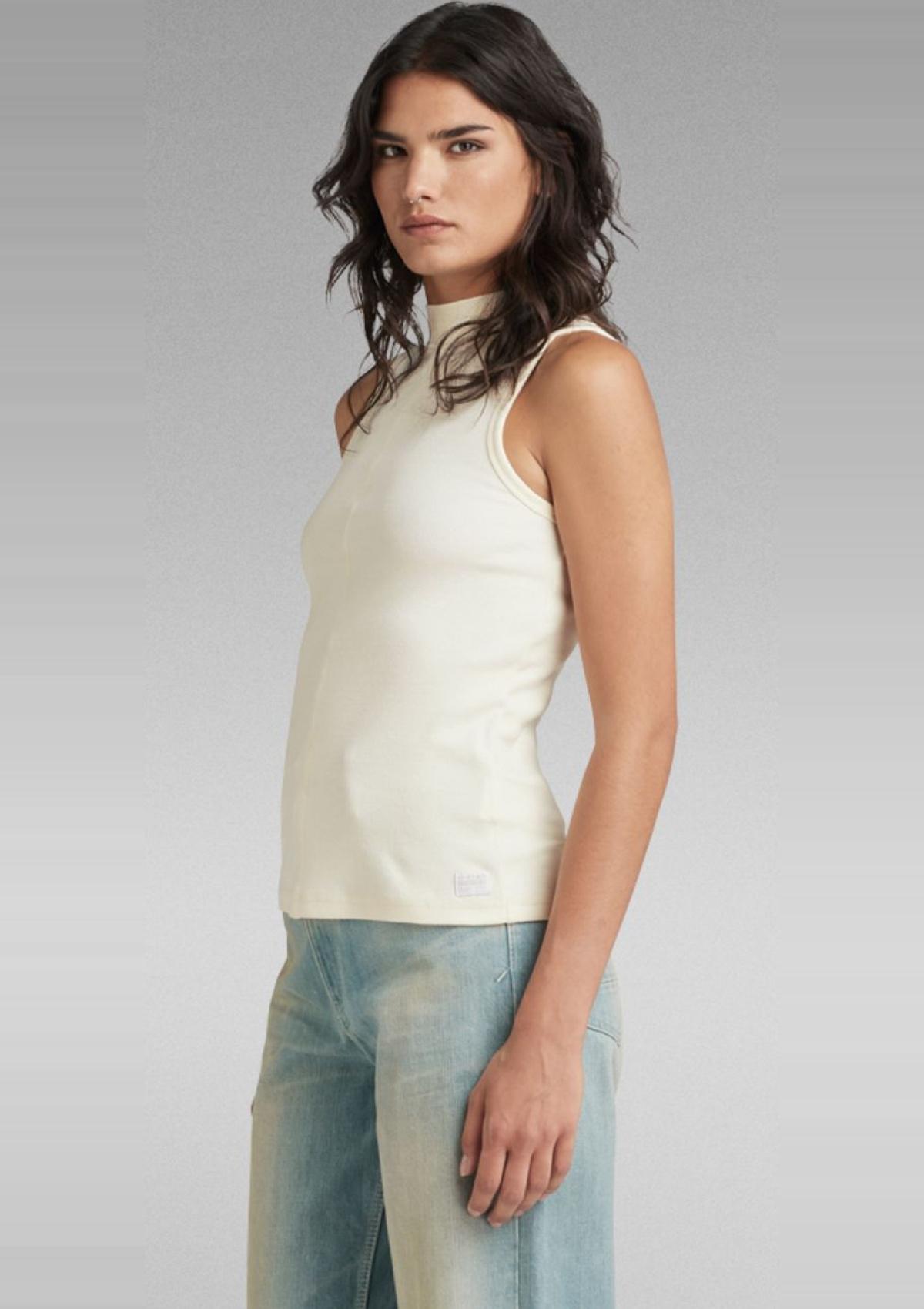 G-Star Tops D24502-D595-G286 G286 | Open back mock slim t s\l wmn