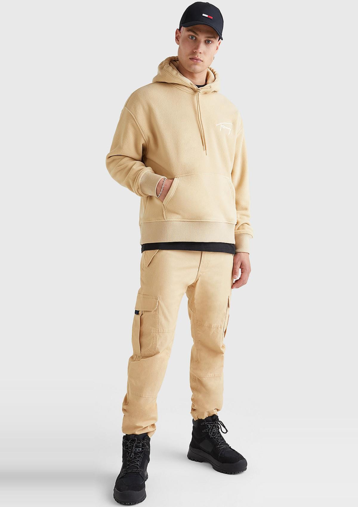 Tommy Hilfiger Sweatshirts DM0DM15030 AB4 | TJM RLXD POLAR SIGNATURE HOODIE
