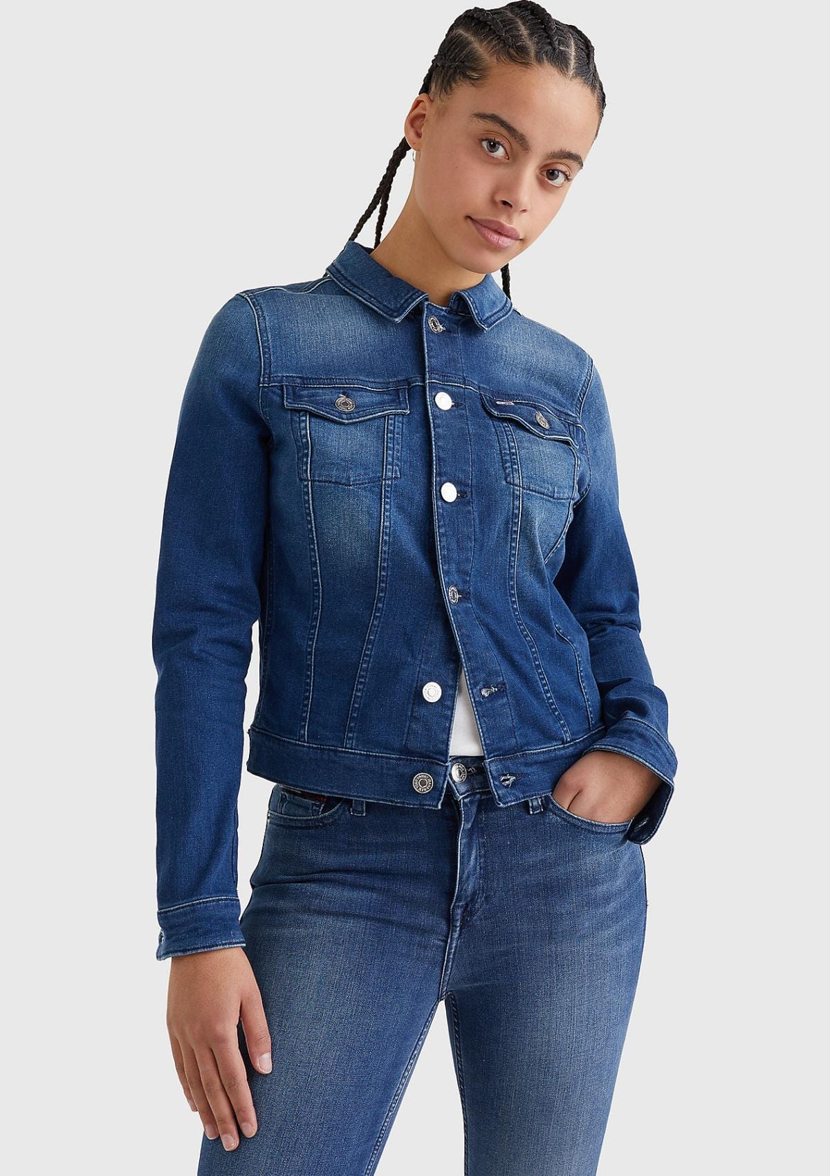 Tommy Hilfiger VIVIANNE SLIM TRUCKER NNMBS Jacken