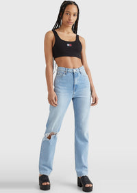 Thumbnail for Tommy Hilfiger Tops DW0DW12549 BDS | TJW SUPER CROP BADGE TOP