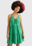 Tommy Hilfiger Kleider DW0DW15184 LY3 | TJW POPLIN TIERED STRAPPY DRESS