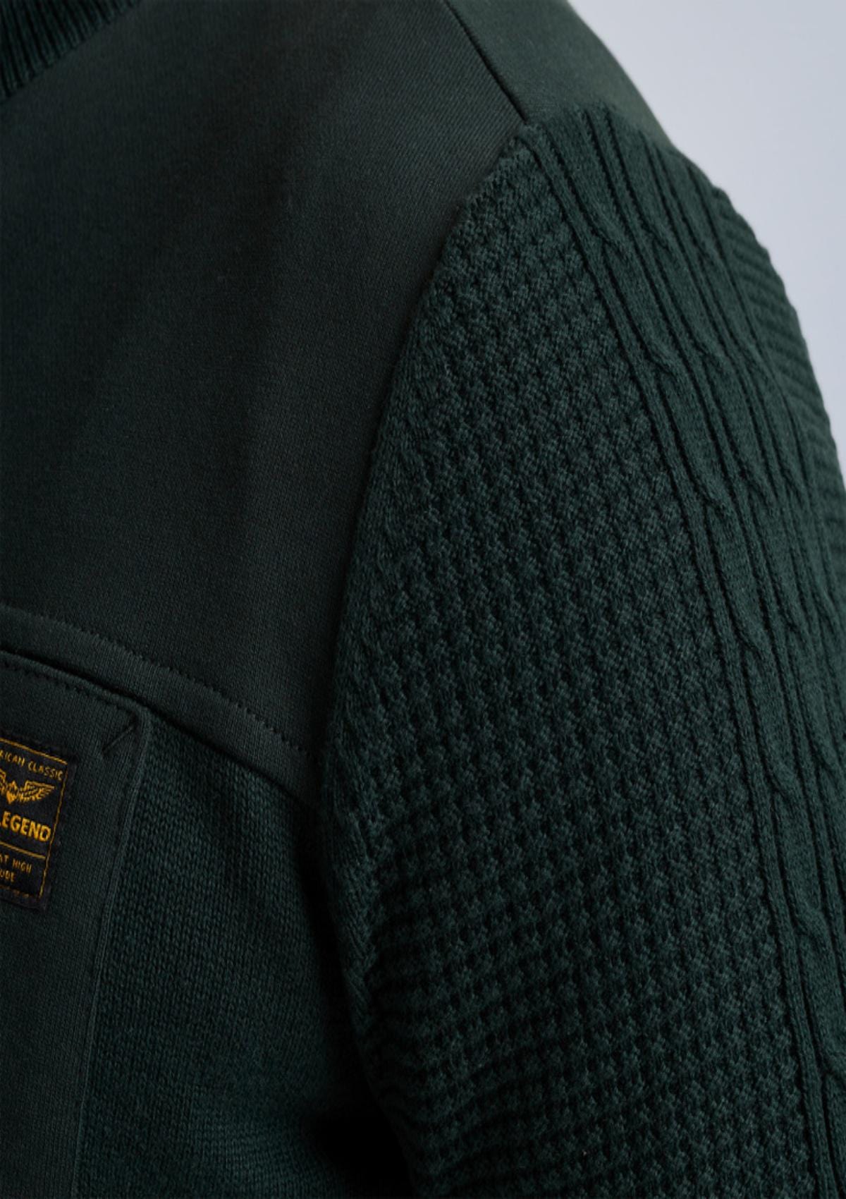 PME Legend Strickjacken PKC2309356 6429 | Zip jacket knit sweat combination