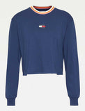 Tommy Hilfiger T-Shirts DW0DW10476 C87 | TJW BXY CROP RINGER BADGE LS